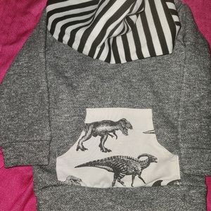2 peice sweater outfit. Matching baby dino
